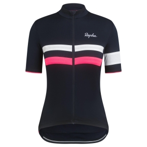 Rapha Brevet Cycling II UK Naisten Pelipaita Laivastonsininen Pinkki | DJAKP2916