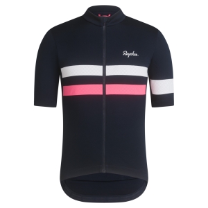 Rapha Brevet Miesten Pelipaita Laivastonsininen Pinkki Valkoinen | AFUID0147
