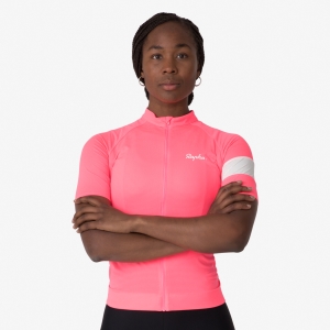 Rapha Core Kevyet Cycling Naisten Pelipaita Pinkki Valkoinen | MJQNE8705