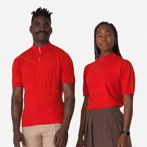 Rapha St Raphael Quarter Zip Knit Miesten Topit Punainen | VQJBO8794